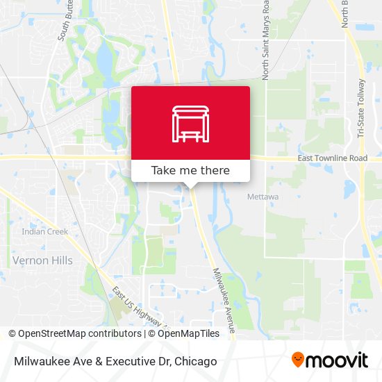 Mapa de Milwaukee Ave & Executive Dr