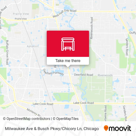 Milwaukee Ave & Busch Pkwy / Chicory Ln map