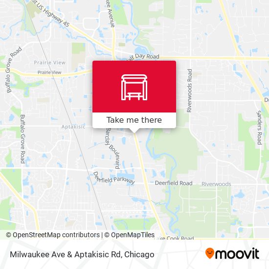 Milwaukee Ave & Aptakisic Rd map