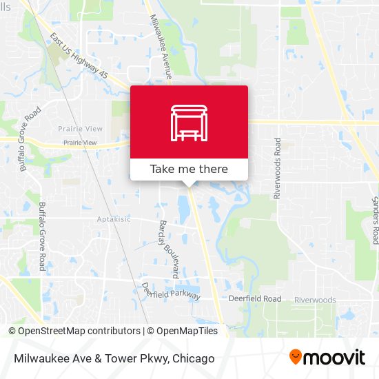 Milwaukee Ave & Tower Pkwy map