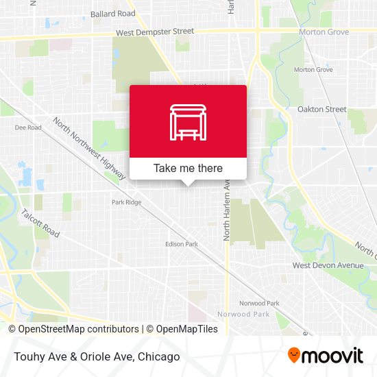 Mapa de Touhy Ave & Oriole Ave