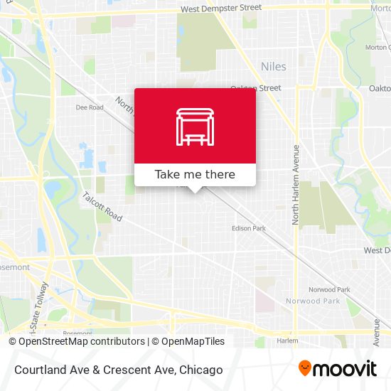 Mapa de Courtland Ave & Crescent Ave