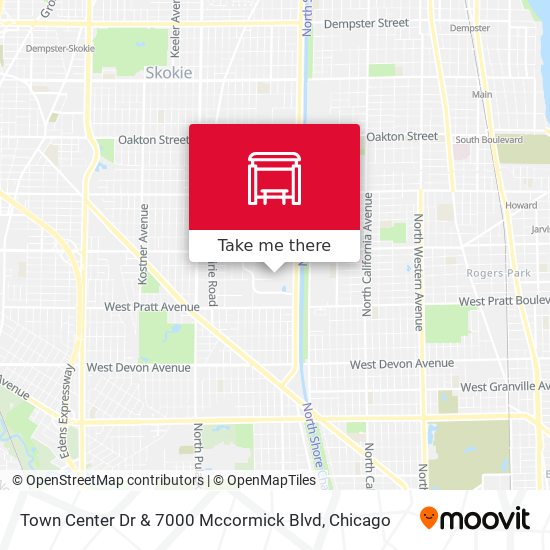 Town Center Dr & 7000 Mccormick Blvd map