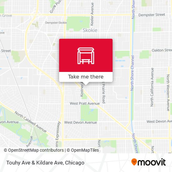 Mapa de Touhy Ave & Kildare Ave