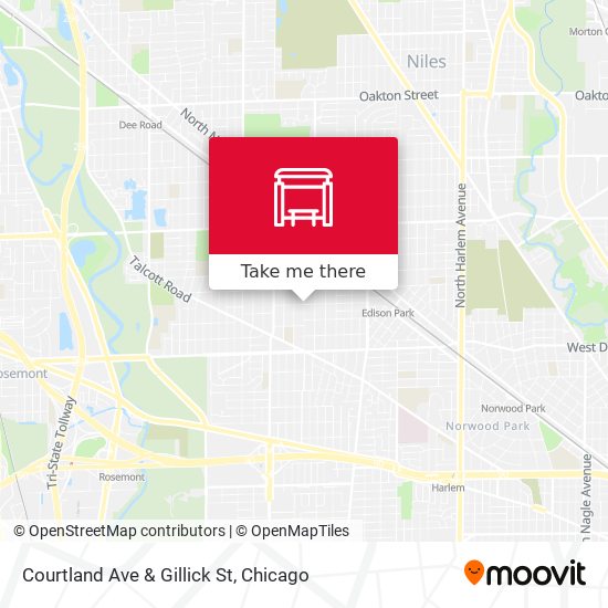 Courtland Ave & Gillick St map