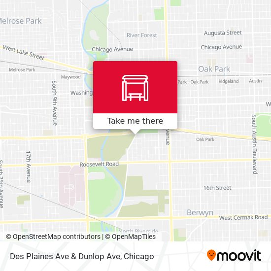 Mapa de Des Plaines Ave & Dunlop Ave