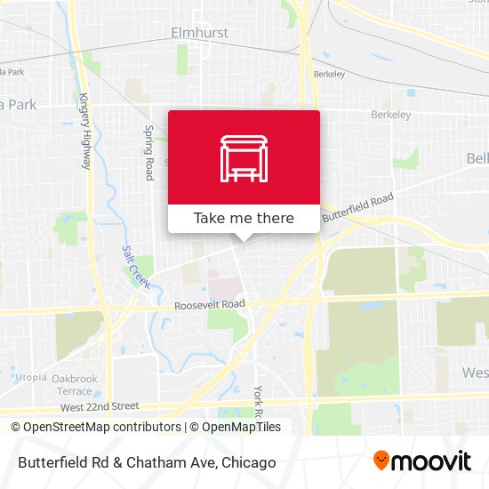 Butterfield Rd & Chatham Ave map