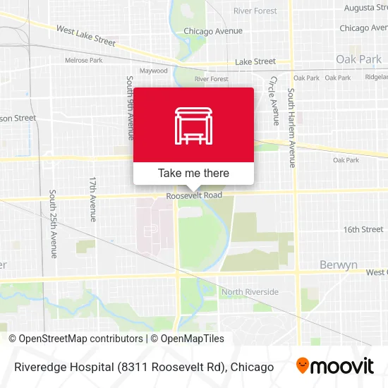 Riveredge Hospital (8311 Roosevelt Rd) map