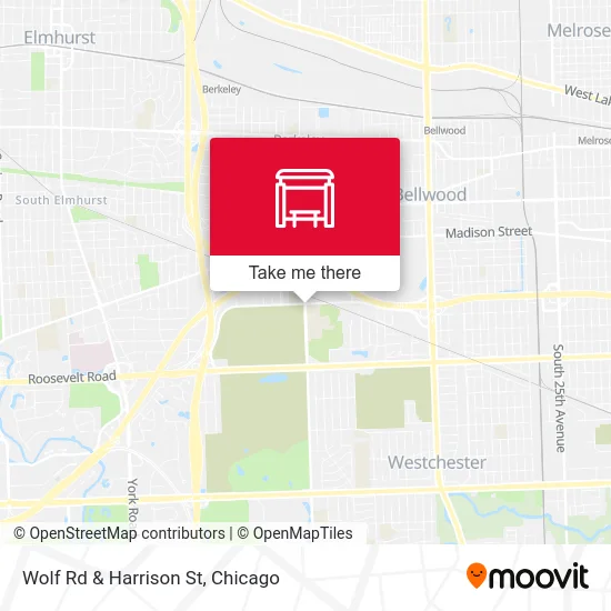 Wolf Rd & Harrison St map