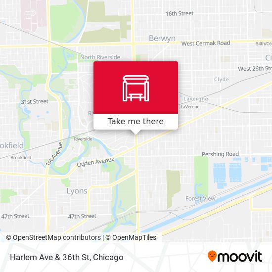 Mapa de Harlem Ave & 36th St
