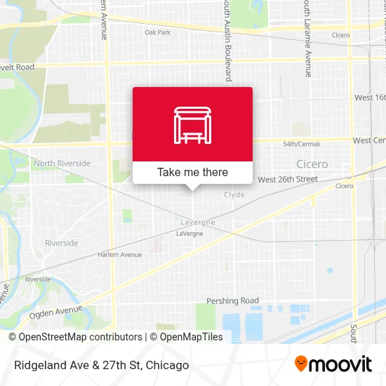 Ridgeland Ave & 27th St map
