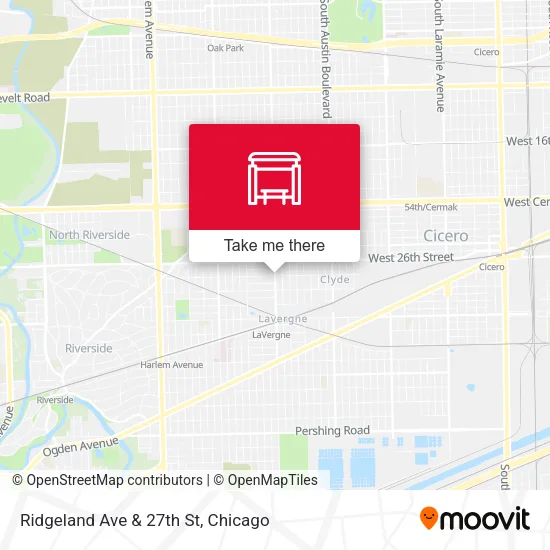 Ridgeland Ave & 27th St map