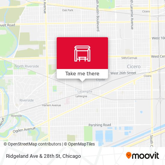 Ridgeland Ave & 28th St map