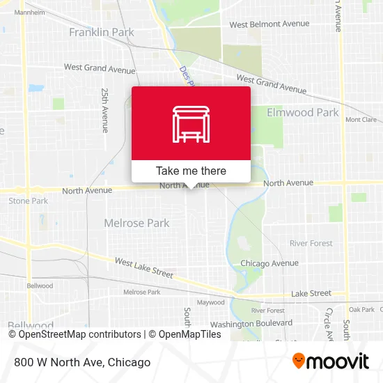 800 W North Ave map