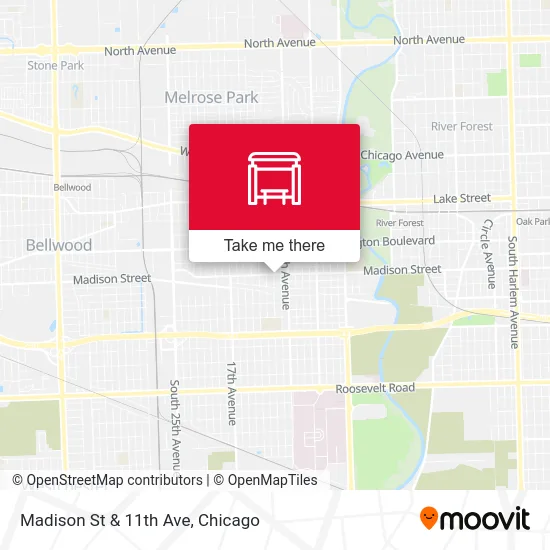 Madison St & 11th Ave map