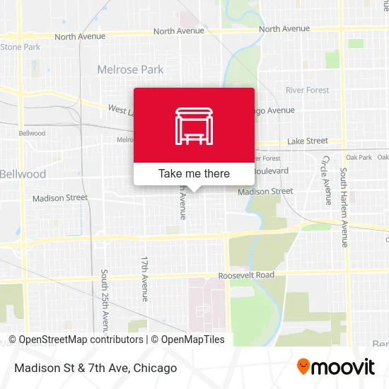 Madison St & 7th Ave map