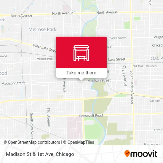 Madison St & 1st Ave map