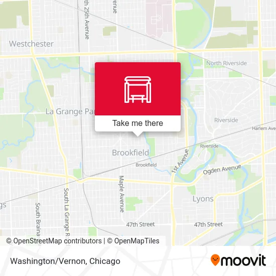 Washington/Vernon map