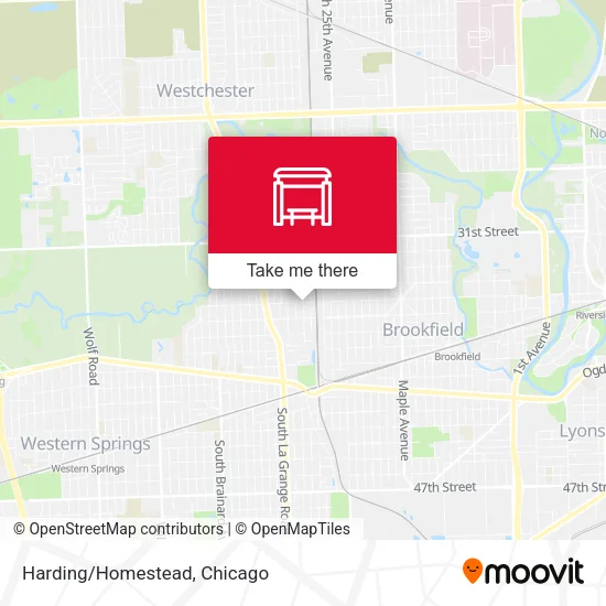 Harding/Homestead map