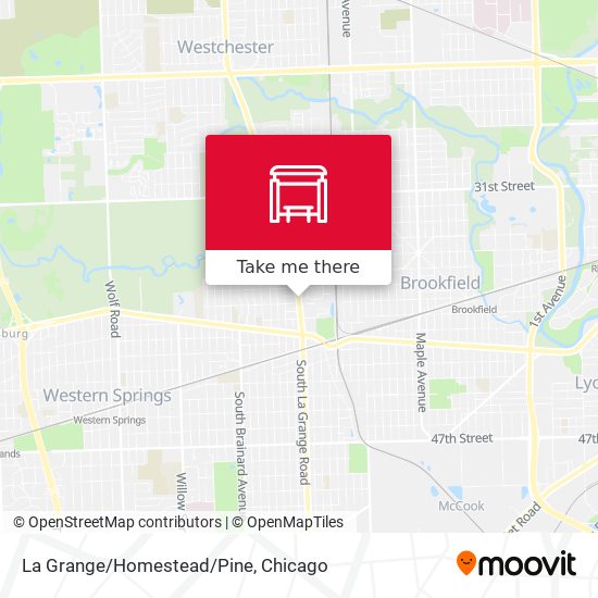 La Grange/Homestead/Pine map