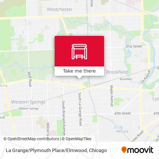 Mapa de La Grange / Plymouth Place / Elmwood