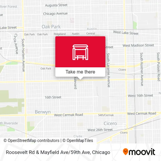 Roosevelt Rd & Mayfield Ave / 59th Ave map