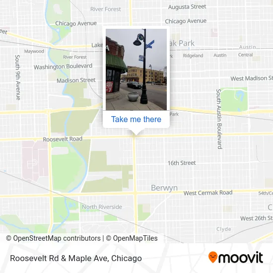 Roosevelt Rd & Maple Ave map