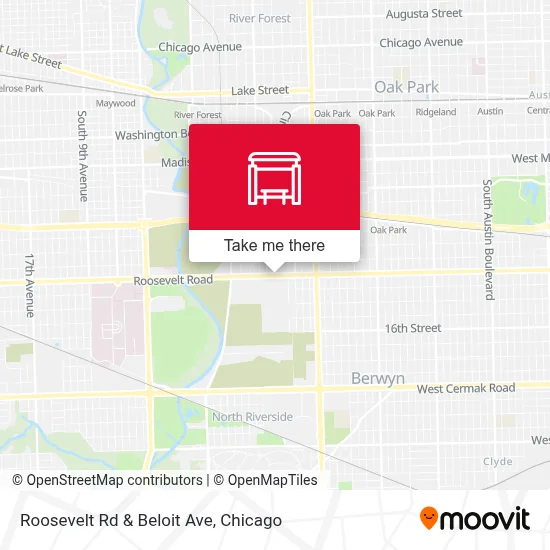 Roosevelt Rd & Beloit Ave map