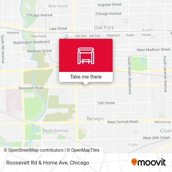 Roosevelt Rd & Home Ave map