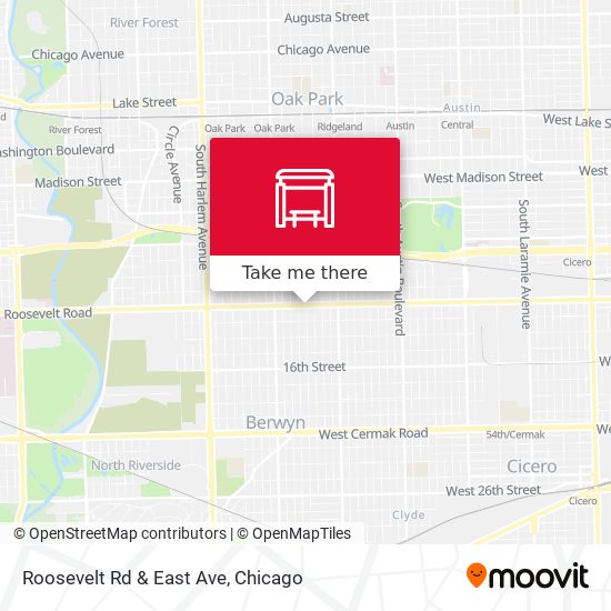 Mapa de Roosevelt Rd & East Ave