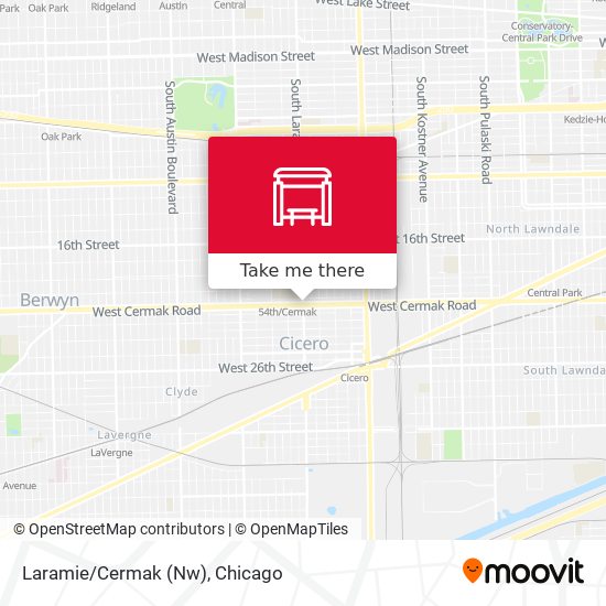 Laramie/Cermak (Nw) map