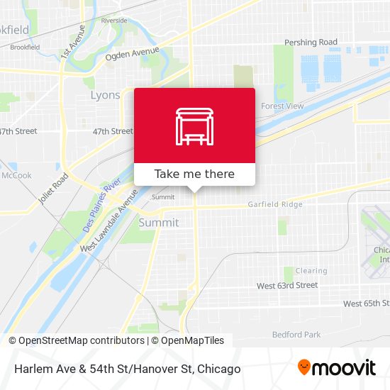 Mapa de Harlem Ave & 54th St / Hanover St