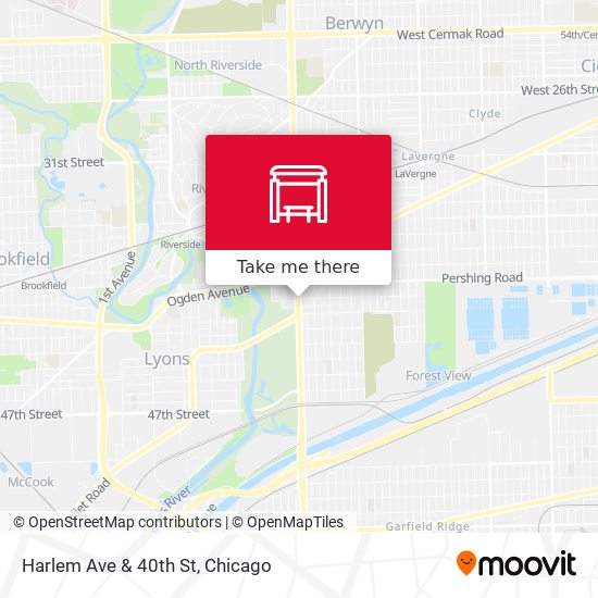 Mapa de Harlem Ave & 40th St