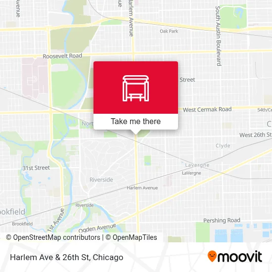 Harlem Ave & 26th St map