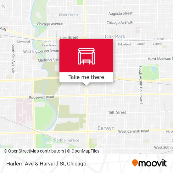 Mapa de Harlem Ave & Harvard St