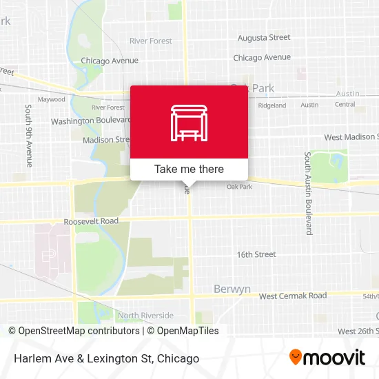 Harlem Ave & Lexington St map