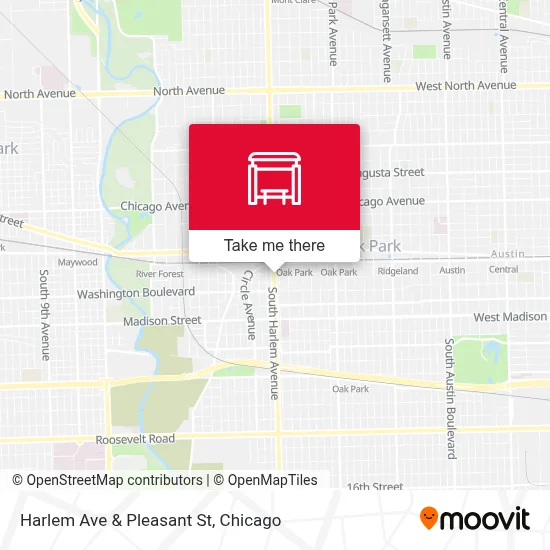 Harlem Ave & Pleasant St map