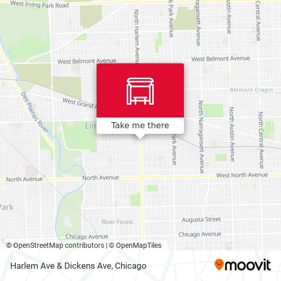 Mapa de Harlem Ave & Dickens Ave