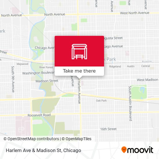 Harlem Ave & Madison St map