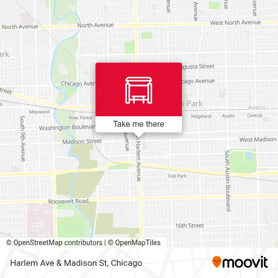 Harlem Ave & Madison St map