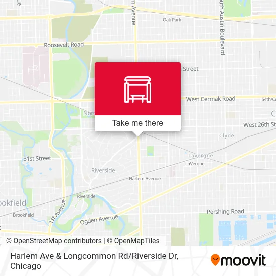 Harlem Ave & Longcommon Rd / Riverside Dr map