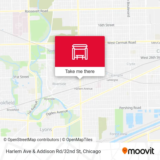 Harlem Ave & Addison Rd / 32nd St map