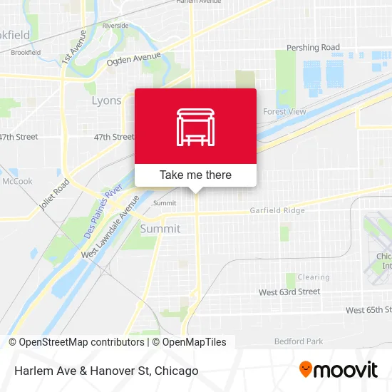 Harlem Ave & Hanover St map