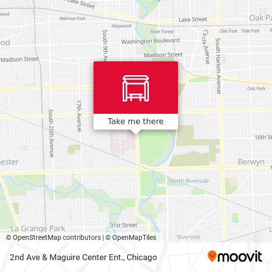 Mapa de 2nd Ave & Maguire Center Ent.