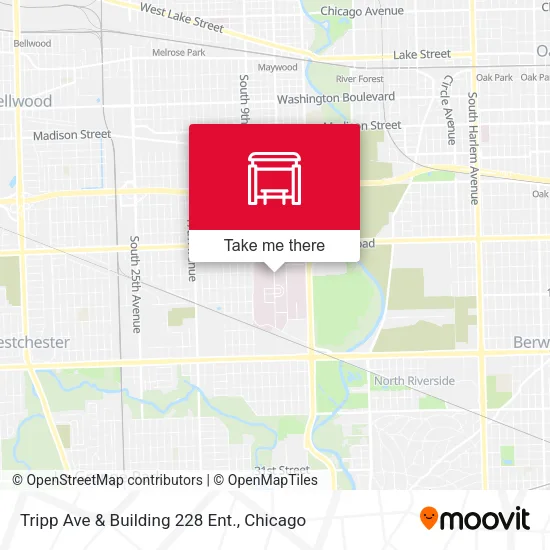 Tripp Ave & Building 228 Ent. map