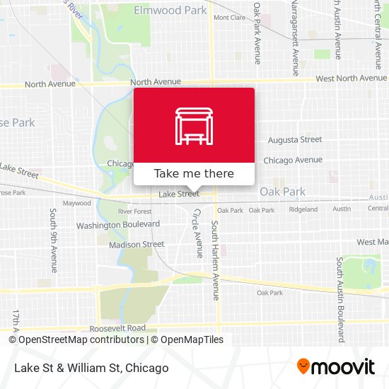 Lake St & William St map
