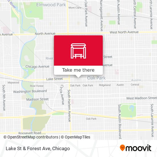 Lake St & Forest Ave map