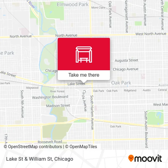 Lake St & William St map