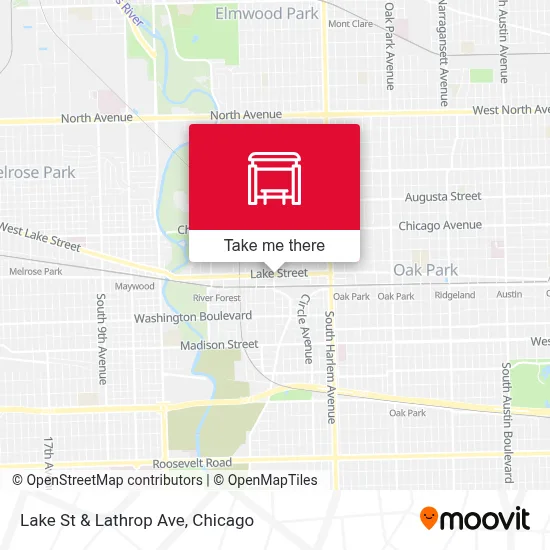 Lake St & Lathrop Ave map