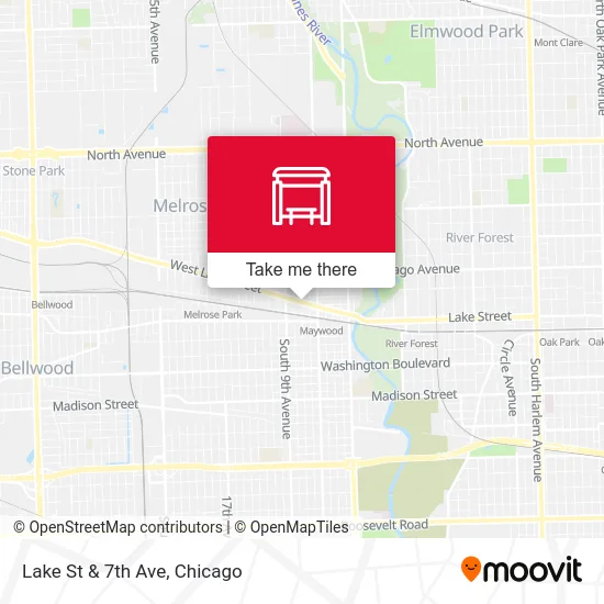 Lake St & 7th Ave map